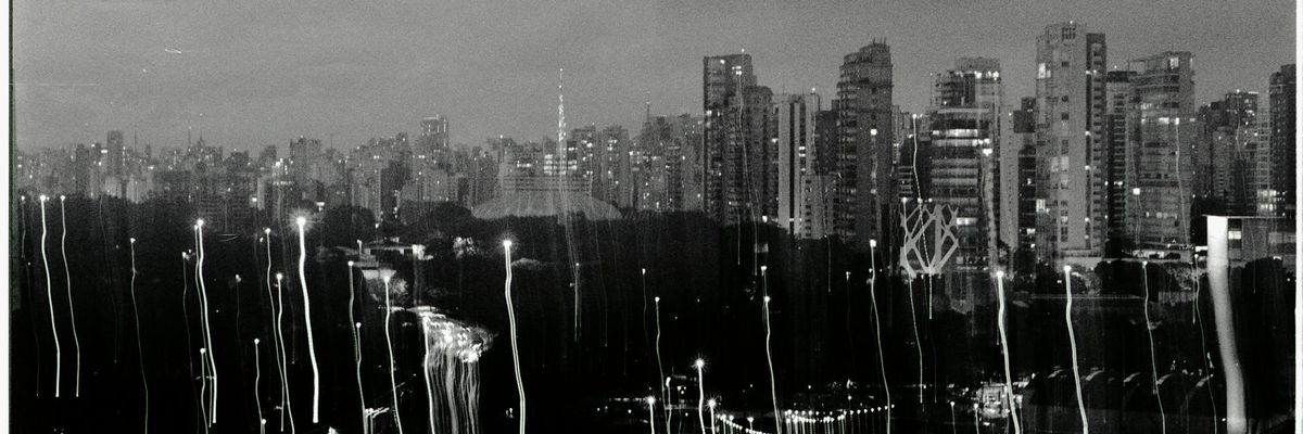 Wide abstract view of mint lighting effect